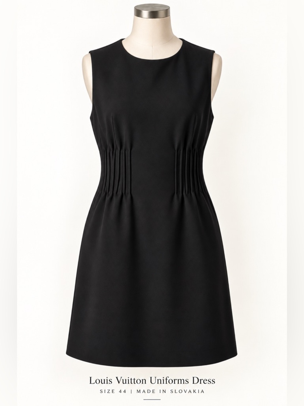 Louis Vuitton Uniforms Black Sleeveless Dress โ Size 44